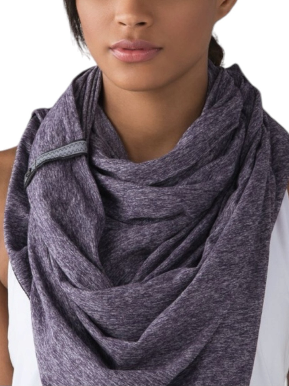 LULULEMON Vinyasa Scarf *Rulu in Heathered Artic Plum /Black — NEW WITH TAGS!!!
